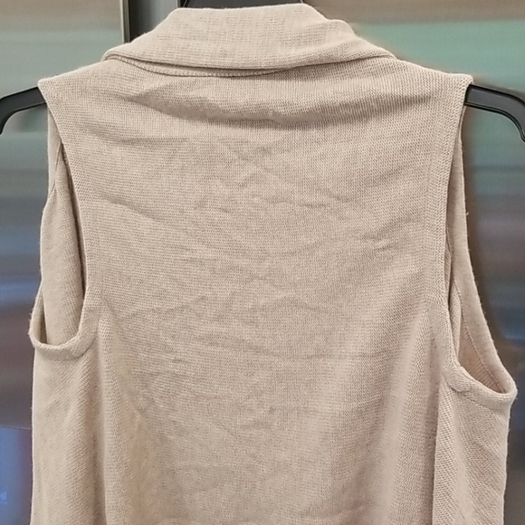 💕SOFT JOIE💕 Waterfall Draped Front Fringe Vest - Picture 4 of 10